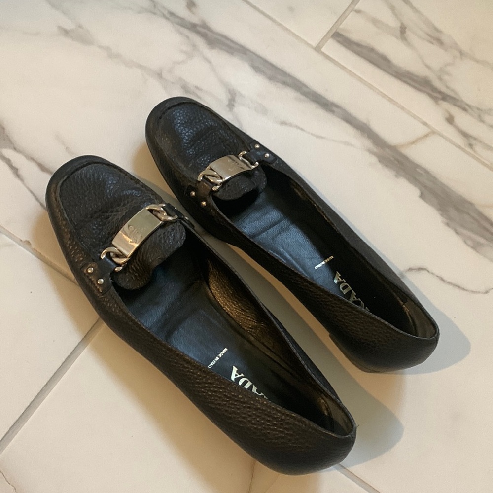 prada loafers size 37, 100% authentic